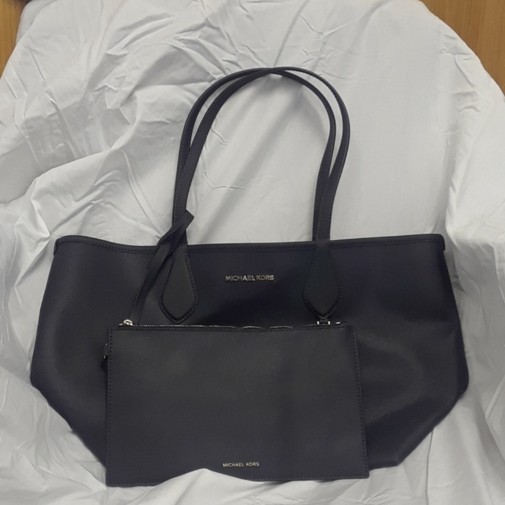 Michael KORS Candy Large Tote Rev Navy - Sky Blue